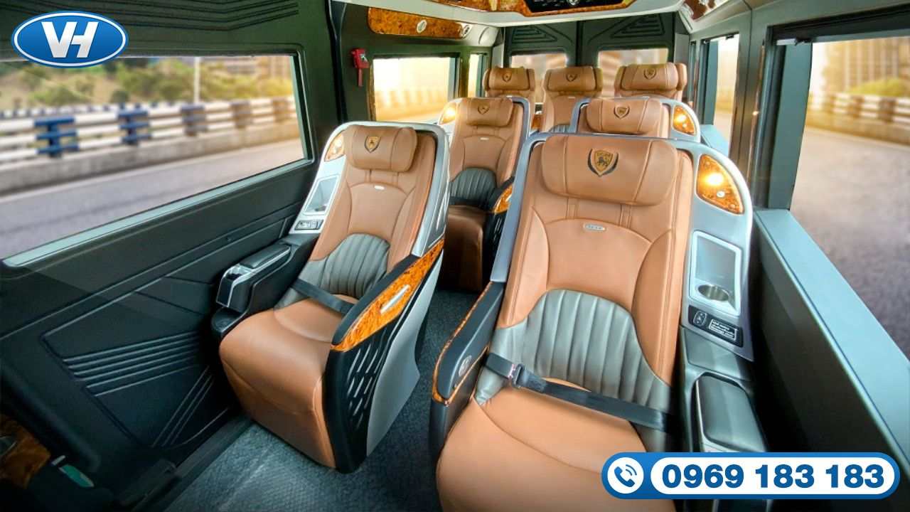 Thiết kế hiện đại của xe 16 chỗ Hyundai Limousine VIP